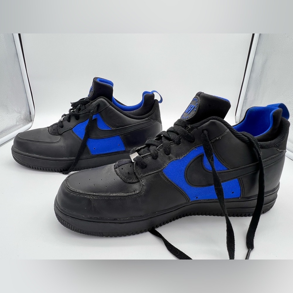 Nike Air Force 1 Sneakers - Black/Blue - Mens Size 13 - Picture 3 of 8
